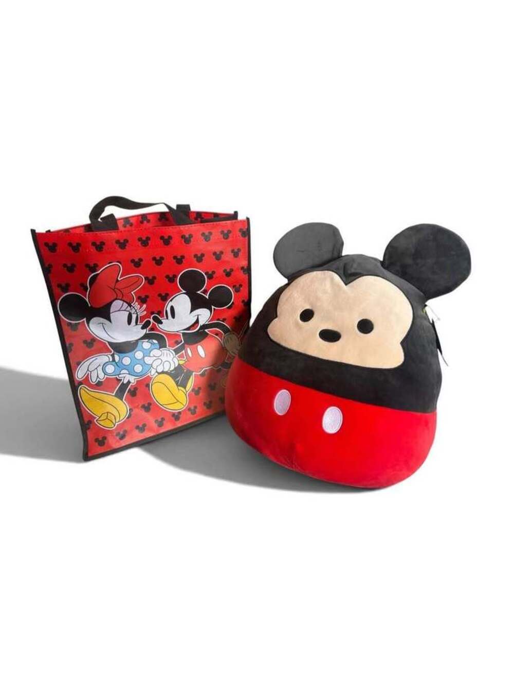Disney Original Squishmallows Mickey Mouse Plush with Tote Bag